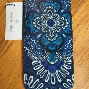 VERA BRADLEY Eye Glasses or sunglasses case - Blue Tapestry - NEW